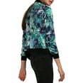 thumbnail image 4 of INSPIRE CHIC Blouson Bomber Court à Imprimés Floraux à Col Montant à Fermeture à Glissière pour Femme de la Saint-Patrick Vert m, 4 of 4