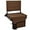 Brown, variant on Portable Stadium Seats with Back Support, Thick Padded Cushion, Shoulder Strap, Cup Holder, Side Pocket, Hooks – Ideal for Bleachers, Outdoor Events, Sports Games