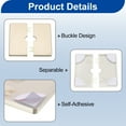 thumbnail image 3 of 4Pack ABS Plastics Wall Split Flange, 12mm Diameter Escutcheon Plate, Gold, 3 of 6
