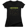 thumbnail image 1 of Atari Centipede Screen Junior Women's T-Shirt V-Neck Black, 1 of 1