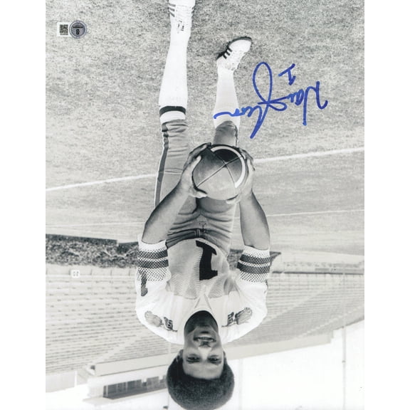 Warren Moon Autographed 11x14 Photo Washington Huskies Beckett BAS QR #SB30723