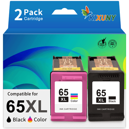 65XL Ink Cartridge Compatible for HP 65 Ink Cartridge for 65 65XL Ink Cartridge ( Black, Tri-Color)