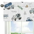 thumbnail image 2 of Construction Truck Green and Blue 54" Window Valance by Sweet Jojo Designs, 2 of 6