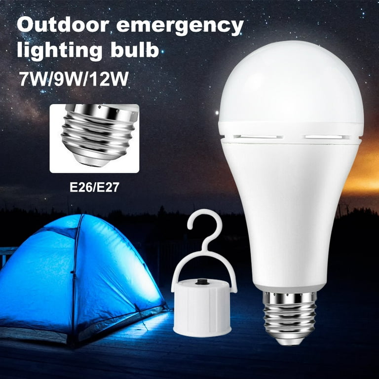 1-20PCS E27 Rechargeable Emergency Light Bulb Power Outage Battery