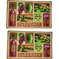 thumbnail image 2 of 2PC KITCHEN RUG CUP OF WINE, 2 of 2