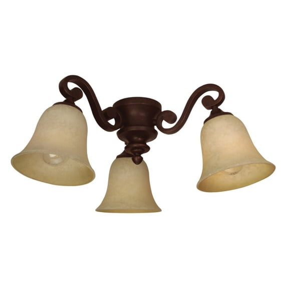 Craftmade LK35CFL 3-Light Universal Fan Light Kit