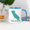 thumbnail image 3 of CafePress - California This Is Home Mug - 11 oz Ceramic Mug - Novelty Coffee Tea Cup, 3 of 4