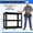 A-Black, variant on Ciphrias Aquarium Stand for 30-40 Gallon Fish Tanks, Black Metal Frame with 3-Tier Storage