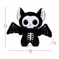 thumbnail image 3 of Knisume Halloween Toys Plush Toy Stuffed—Dark Night Skeleton Bat Animal for Decoration and Gifts, Spooky Gothic Bat Plushies for Party Decor and Collectors, 3 of 4