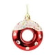 thumbnail image 2 of Adorno navideño de dona | Estrella de plástico con diseño de dona y pan dulce | Pack de 4 adornos navideños para decoración festiva, 2 of 5