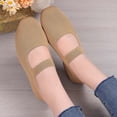 thumbnail image 6 of ibiyuan Orthopedic Walking Shoes for Women Arch Support Women's Walking Shoes Knit Upper Embroidery Platform Non- Womens Sneakers Casual Hands-Free Mary Jane Shoes Women Sock Shoe, 6 of 7