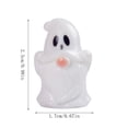 thumbnail image 3 of SLYNSHome Mini Resin Halloween Gnome Figurines,White Spooky Ghost Dwarf Statues, Tiny Tabletop Decor Ornaments For Indoor Holiday Scene Arrangement, 3 of 7