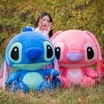 thumbnail image 2 of Muñecas de la película Disney Anime de gran tamaño Lilo & Stitch de peluche gigante de dibujos animados Stitch Kawaii suave azul rosa ángel niños regalos de cumpleaños, 2 of 5