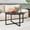 Black, variant on HOMERECOMMEND Round Coffee Table Nesting Tables for Living Room Tea Desk with Black Metal Legs Tea Table Balcony End Sofa Table Study,Black