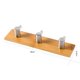 thumbnail image 3 of Gancho Adhesivo De Acero Inoxidable Y Bambú Natural, Gancho De Pared Para Ropa, Colgador De Llaves, Cocina, Baño, Puerta, Toalla, Estante Inoxidable Yuarrent TO002106-00, 3 of 7