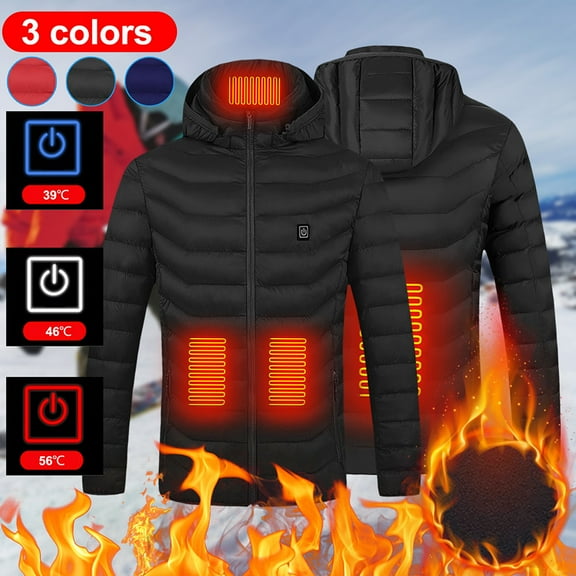 Heated Performance Shell Jackets Outdoor Warm Clothing Heated For Riding Skiing Fishing Charging Via Heated Coat Heating Winter Coat for Men and Women