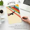 thumbnail image 3 of FORMRS Acrylic Clipboard with Low Profile Clip Standard A4 Letter Size, 12.5" x 9", Colorful Plane Stripes, 3 of 8