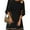 Black, variant on luvamia Women's Loose Fit Bell Sleeve Dress Casual Crewneck Dress Size S Brilliant White