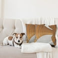 thumbnail image 4 of Ambesonne Modern Throw Pillow Cover 2 Pack, Geometric Long Tunnel, 24", Orange Grey, 4 of 5