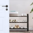 thumbnail image 4 of 3 Layer Freestanding Shoe Rack, Stainless Steel Shoe Cabinet with Dust Proof Design, Space Saving Storage Organizer for Dormitory, Entryway & Closet Organization,Vsgery, 4 of 6
