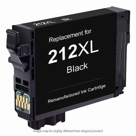 REPL EPSON T212XL120-S HI YLD BLACK INK, COMPATIBLE, 500 yield