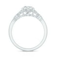 thumbnail image 2 of Rosec Jewels Lab Created Diamond Designer Engagement Ring - EF-VS Quality - Ready To Gift, 925 Sterling Silver, US 4.00, 2 of 8