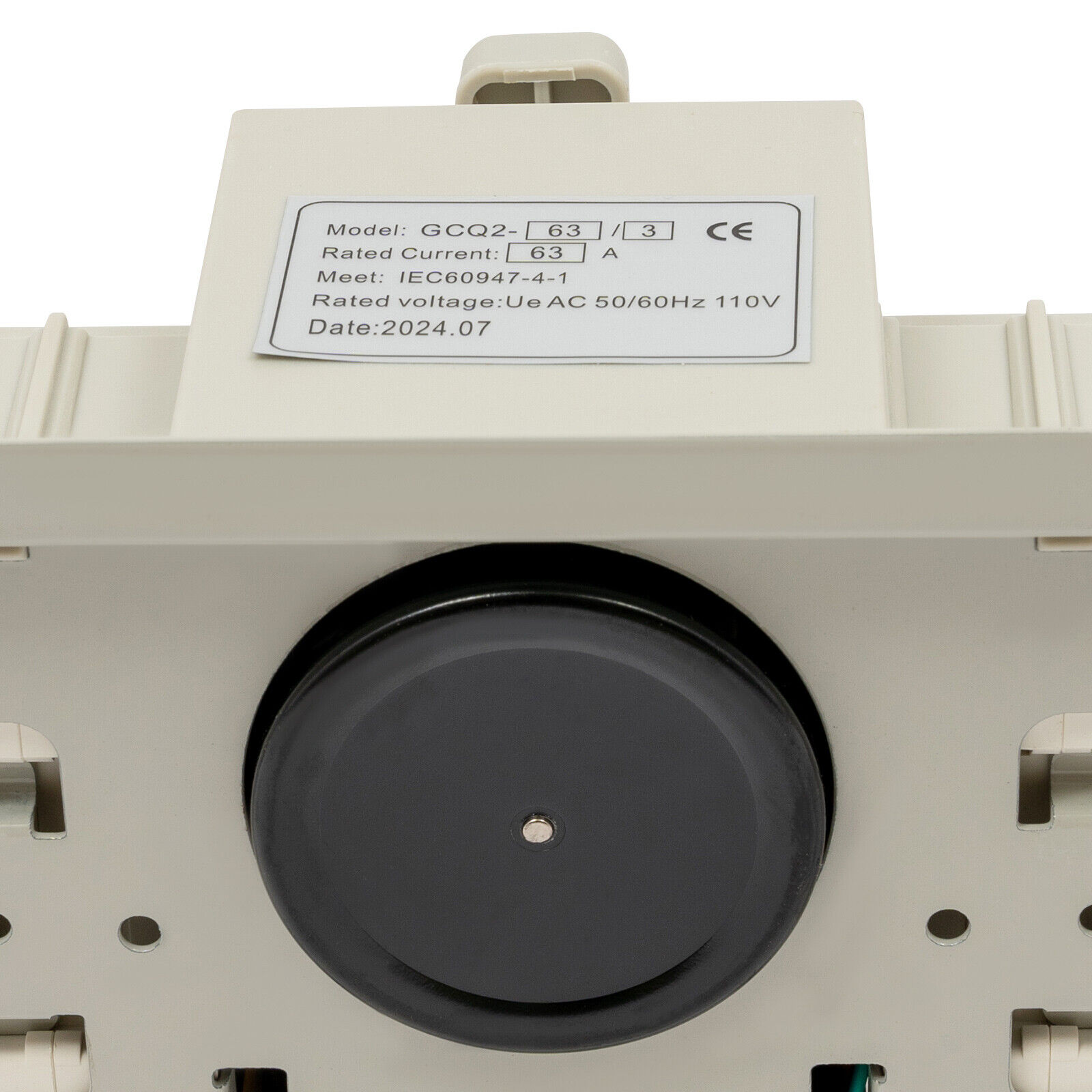 63A 110V Dual Power Transfer Switch - Automatic Backup Power Changeover w/Copper Contacts, 2s Conversion for Home/Commercial Use