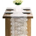 thumbnail image 3 of Dalrosia Lace Table Runner 13x120inch Table Runner for Wedding Table Overlay Floral Lace Table Runner White Lace Classy for Rustic Boho Bridal Decorations Christmas Table Runner Vintage, 3 of 6