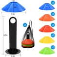 thumbnail image 2 of 25 Pack Disc Cones, Agility Soccer Cones with Carry Bag and Holder, Soccer Cones for Football, Soccer, Basketball, Coaching, Practice Equipment, 2 of 7