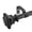 Black-28-48", variant on Industrial Curtain Rods Matte Black Window Rod 1 Inch Diameter Kitchen Pole With Square Finials Rust-resistant 72-144 Inches Adjustable