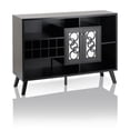thumbnail image 2 of Bowery Hill Contemporary Wood Wine Rack Buffet in Cappuccino, 2 of 9