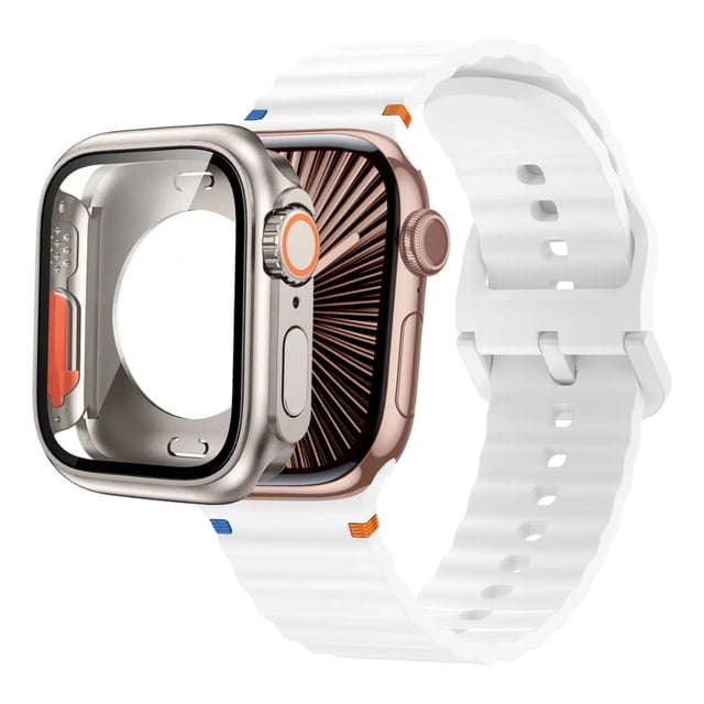 Correa Sport Para Apple Watch + Case Ultra Cristal Templado