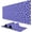 Minimalist Purple Polka Dots, variant on Large Desk Mat, XXL Extended Gaming Mat, Office & Home, Long Keyboard Mat, Huge Desktop Full Cover 31.5 x 11.8 Inches, Minimalist Purple Polka Dots