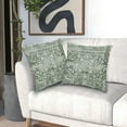 thumbnail image 4 of Sage Green Boho Throw Pillow Covers 20x20 Inch Bohemian Carpet Ethnic Pillow Cases Vintage Geographic Persian Rug Farmhouse Throw Pillows Set of 2 Home Decor for Room Porch Patio Couch Outdoor, 4 of 6