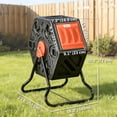 thumbnail image 3 of Outsunny 17 Gallon Composter, Compost Bin with Steel Legs, Orange, 3 of 10