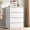 White, variant on WoofPaw 4 Drawer Dresser for Bedroom, Black Dresser Chest of Drawers - Large Wood Dressers TV Stand with Deep Drawers Dressers for Living Room, Hallway, Entryway-Black
