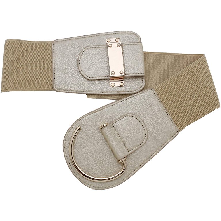 1441 Tfj New Women\'s Wide Fashion Belt Hip High Waist Gold Metal Hook TFJ Women Wide Fashion Belt Hip High Waist Gold Metal Hook  main image 2