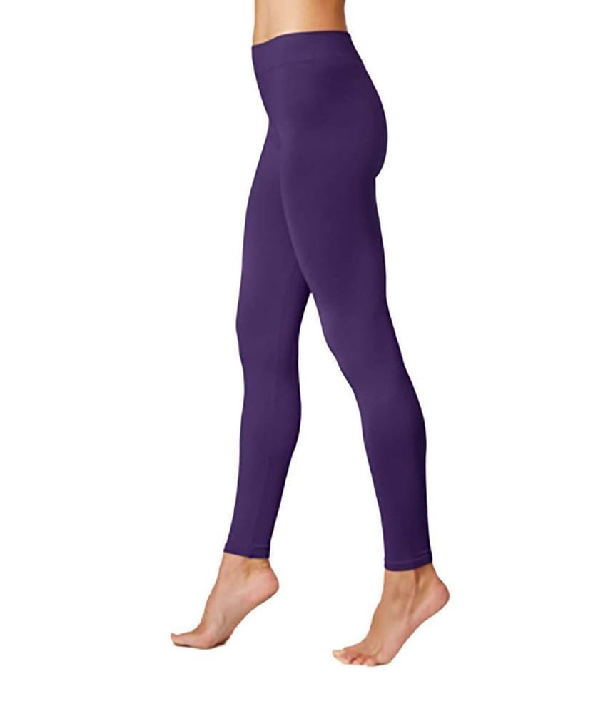 Hue First Look Seamless Fashion Leggings Pants Aubergine Purple S-M ...