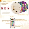 thumbnail image 5 of Yayeee Flameless Candles with Remote Flickering Battery Operated Multi Color Changing, Colorful Plaid, 5 of 7