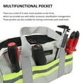thumbnail image 3 of PENGGONG Durable Grey Oxford Cloth Multi-Purpose Tool Bag with Reflective Strips, Double-Layered Design for Automotive Repair and Emergency Use, 16-Inch Size (41X15X22CM), 3 of 6