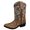Brown Waxed Distress, variant on Smoky Mountain Western Boots Girls Hopalong Snip Toe Brown 3754T