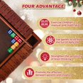 thumbnail image 4 of Juego de dados Shut The Box Nicecho para familias de 2 a 4 jugadores, color marrón, 4 of 7