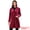 Burgundy, variant on DARING DIVA Women's Velvet Coat  Lapel Double-Breasted Long Outerwear Coats XS Black