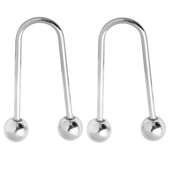 2Pieces Metal Spirals Buckles Double Head Brooch Clothing Fixing Button Accessory for Confident Dressing in All Occasion