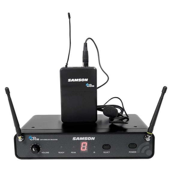 Samson Wireless Lavalier Microphone Lav Mic - D Band For Church Sound Systems