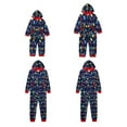 thumbnail image 6 of Usaibhir Christmas Pajamas for Family Matching Colorful Lights Cute Long Sleeve Soft Sleepwear Zip Up One Piece Hooded Funny Christmas Pjs Sets for L(Dad) Multi-color, 6 of 6