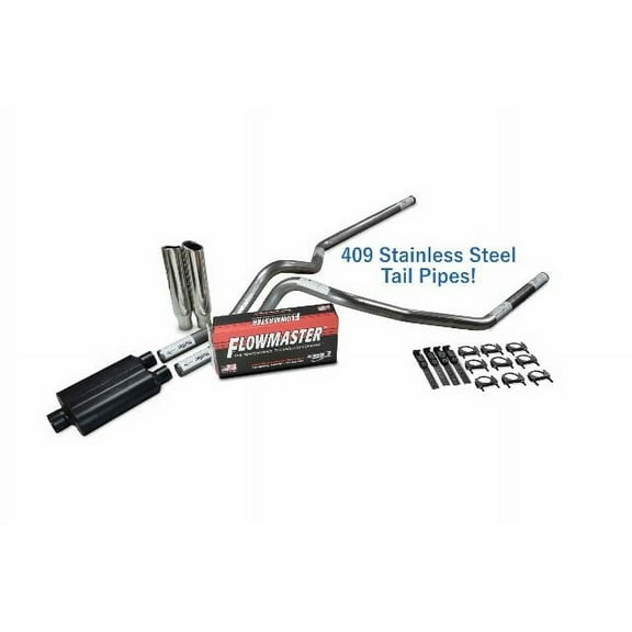 Ford F150 21-25 2.5" Stainless Dual Exhaust Kit Flowmaster Super 44 CLP Tip