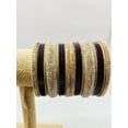 thumbnail image 3 of Silver & Purple Color Bangles, 3 of 4