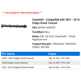 thumbnail image 2 of Camshaft - Compatible with 2001 - 2010 Dodge Grand Caravan - Replacement, 2 of 3