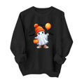thumbnail image 2 of Jsaierl Womens Halloween Sweatshirts Plus Size Ghost Graphic Pullovers Fall Loose Fit Crewneck Long Sleeve Sweater Tops Halloween Party Supplies, Sizes S-2XL, 2 of 6